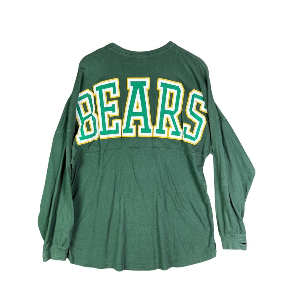 Baylor Bears Spirit Jersey Style Long Sleeve Shirt Green Gold Adult‎ Small NCAA